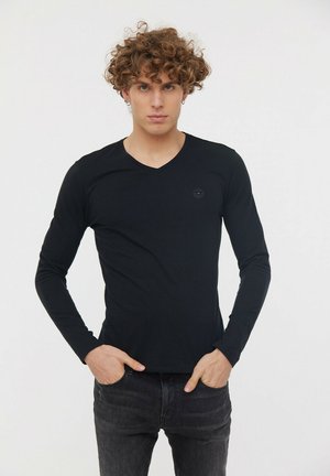AJESSY - T-shirt à manches longues - noir