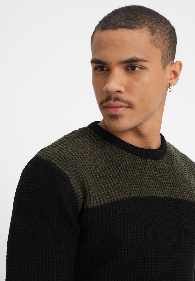 Brave Soul HERMES Trui blackkhakikaki Zalando.nl Brave Soul HERMES Trui blackkhakikaki Zalando.nl
