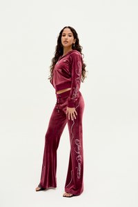 Juicy Couture WESTERN HOODIE - Užtrauktuku užsegamas treningas - tawny port
