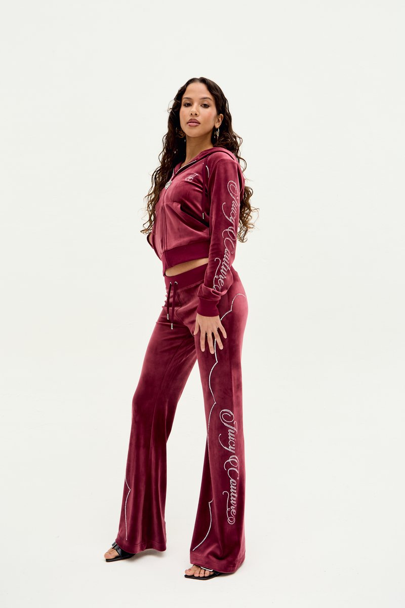 Juicy Couture WESTERN HOODIE - Užtrauktuku užsegamas treningas - tawny port