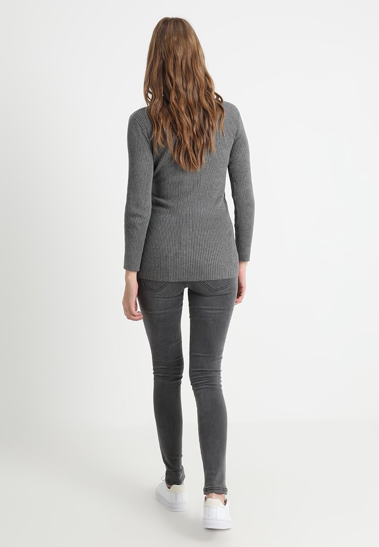 Pantaloni Maternità Mamalicious Mllola Slim Blue Jeans - Cintura Regolabile, Fascia Morbida, 5 Tasche