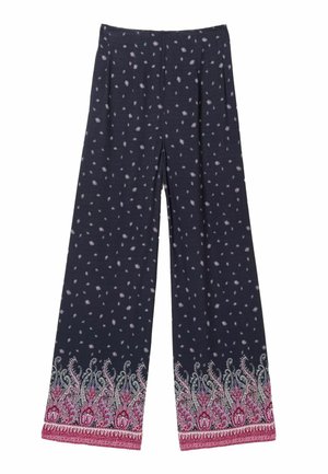 FatFace, REGULAR FIT - PAISLEY PALAZZO TROUSERS . - Stoffhose - black