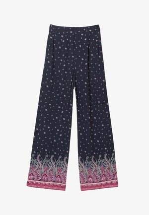 FatFace, REGULAR FIT - PAISLEY PALAZZO TROUSERS . - Stoffhose - black