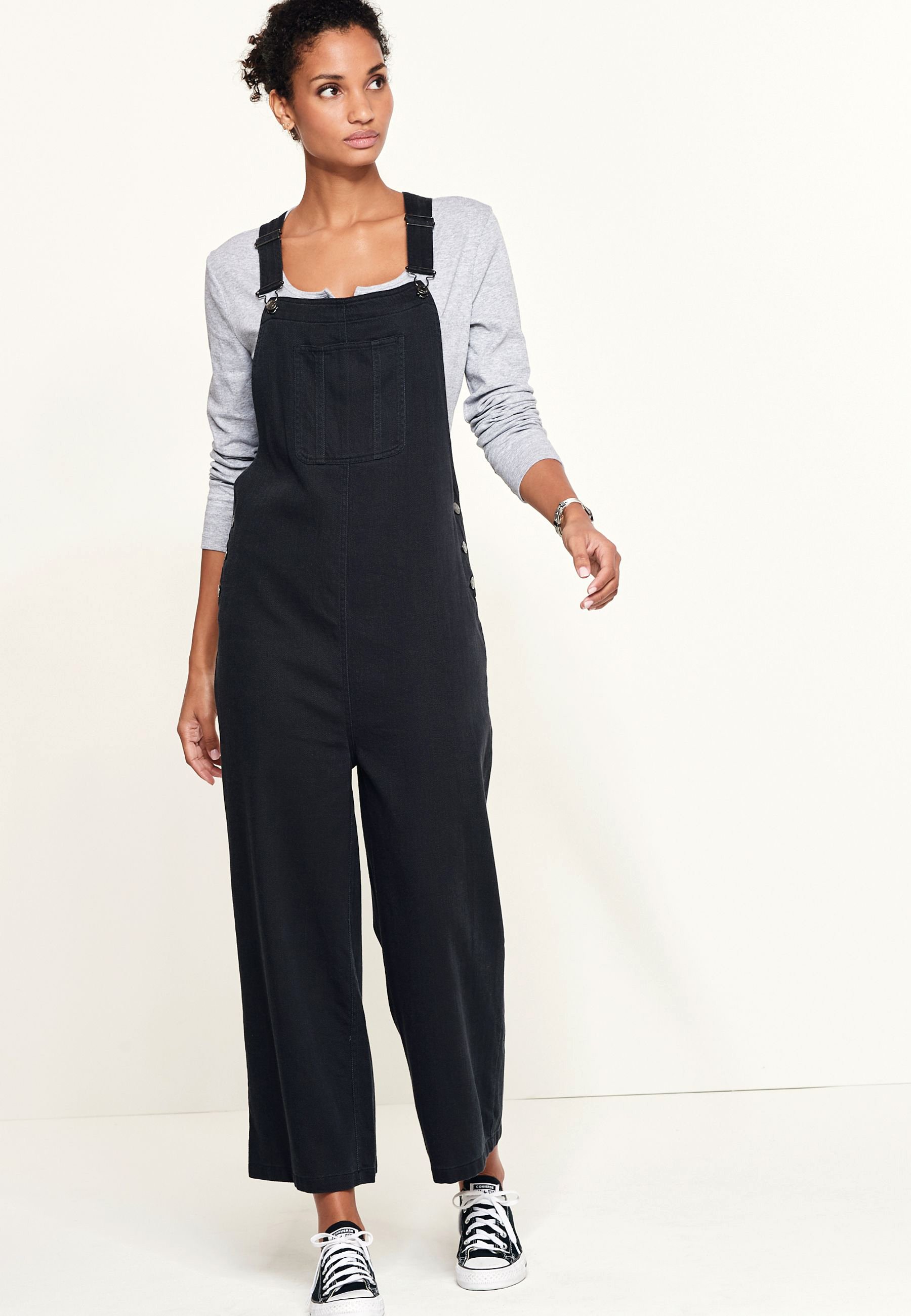 Next TWILL - Dungarees - black - Zalando.de