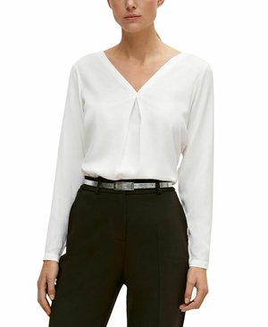 comma, Blouse - weiß