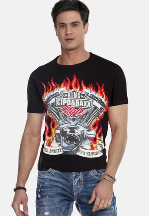 Print T-shirt - black