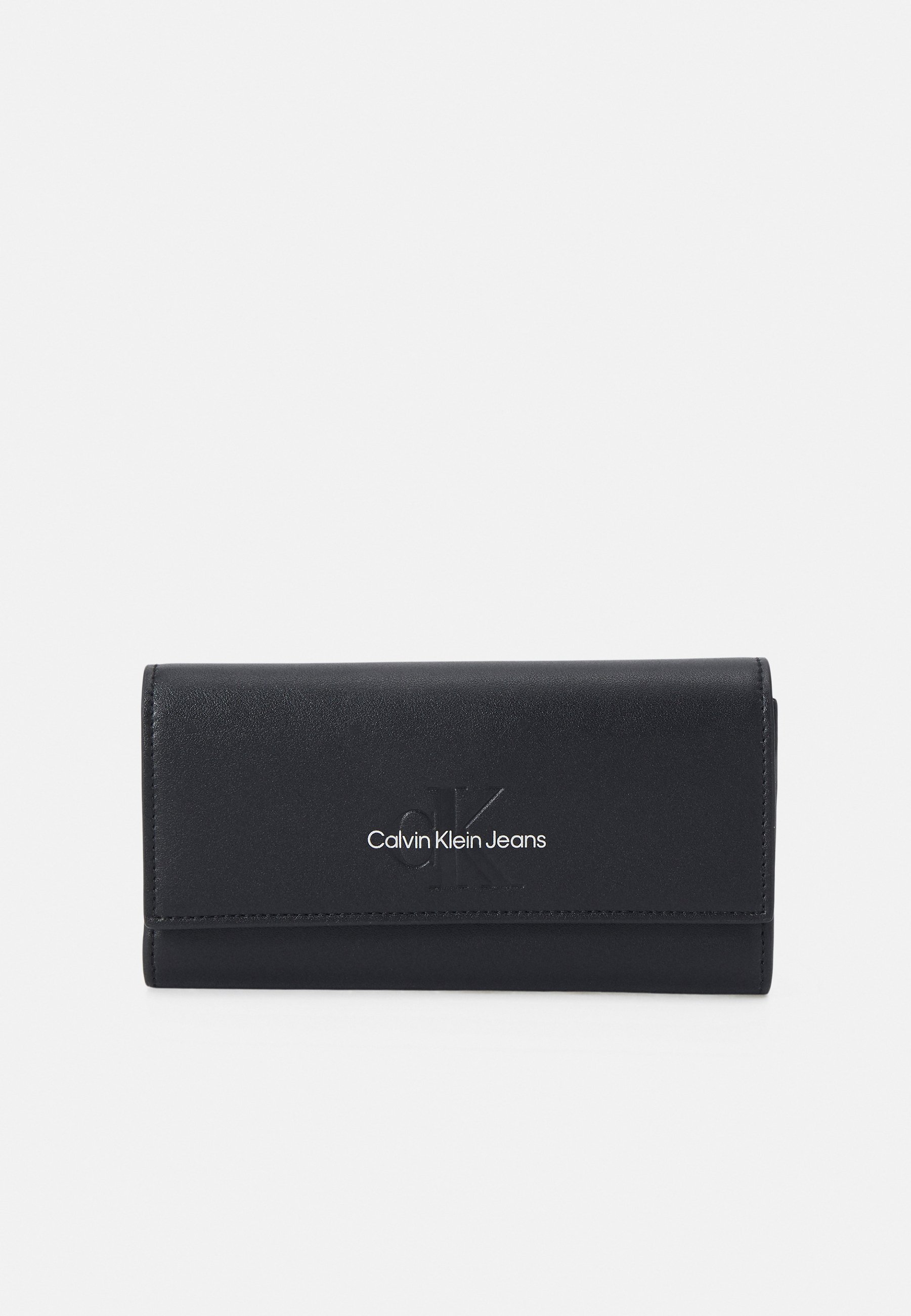 Calvin Klein Jeans SCULPTED LONG FOLD MONO - Geldbörse - black 