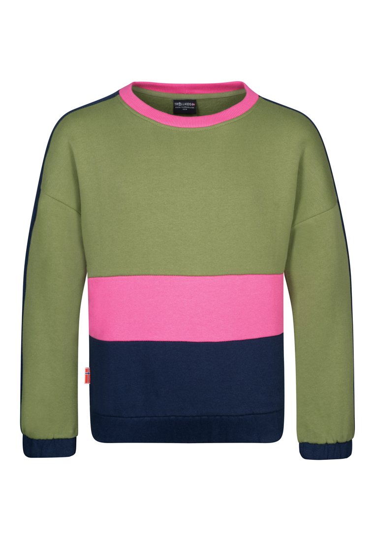 Trollkids Sweater olijfgroen