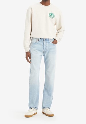 Jeans Straight Leg - light-blue denim