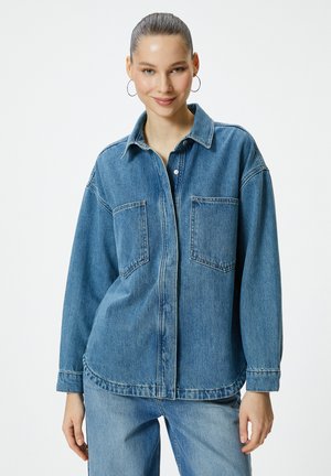 RELAX FIT - Farkkutakki - blue denim
