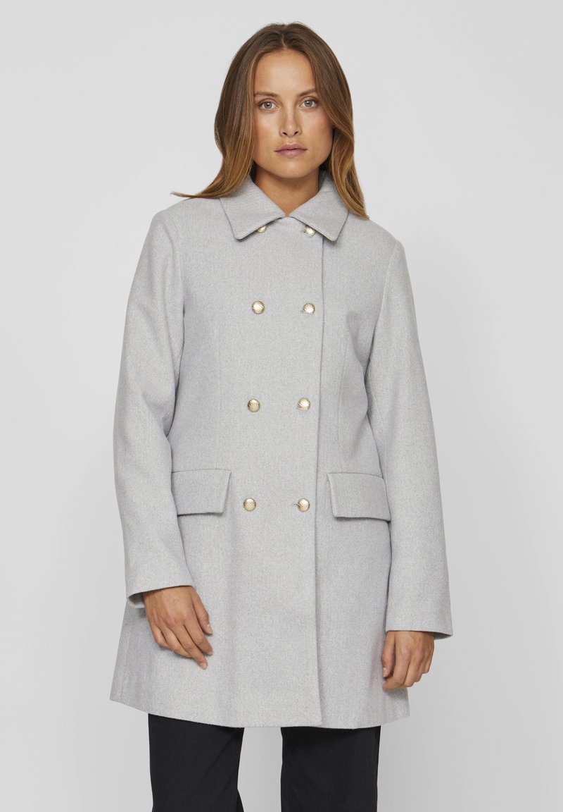 VILA VIULLA COAT  - Cappotto classico - light grey