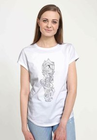 Henry Tiger TANGLED HAIRFORDAYS - T-shirt z nadrukiem