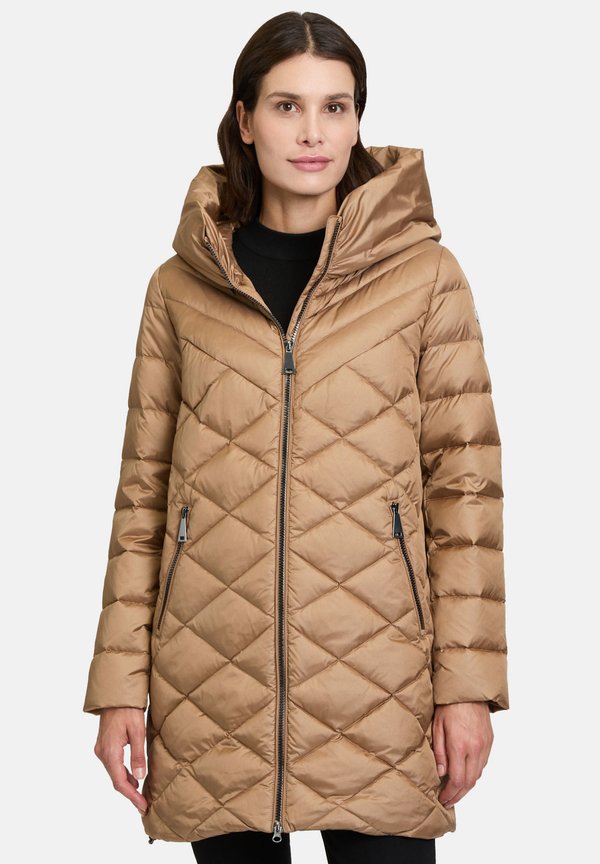 MIT KAPUZE - Daunenmantel - classic bronze