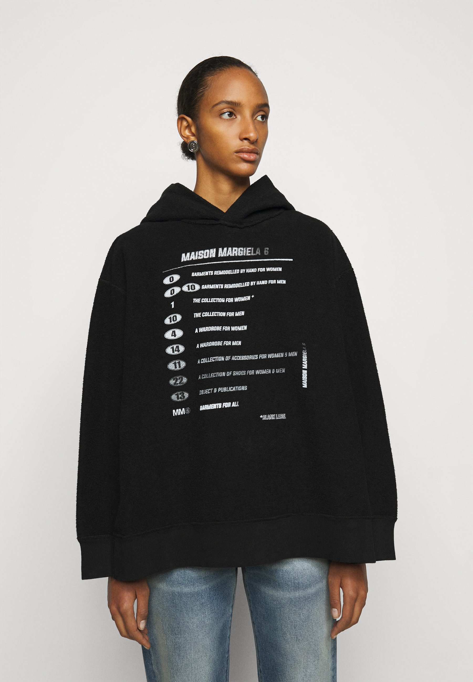 MM6 Maison Margiela Hoodie - black/Zwart - Zalando.nl