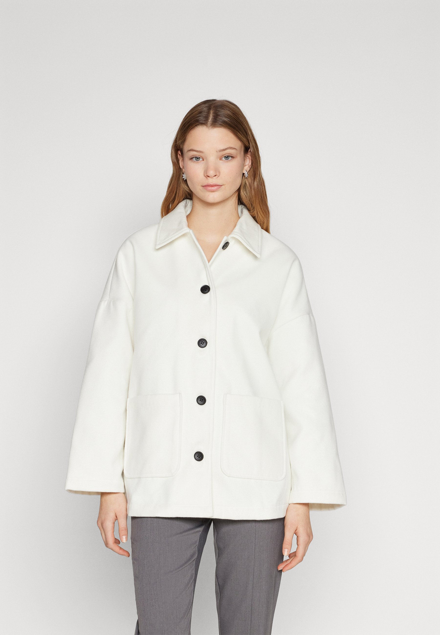 b.young BYADANA - Sweatshirt - white pepper melange/off