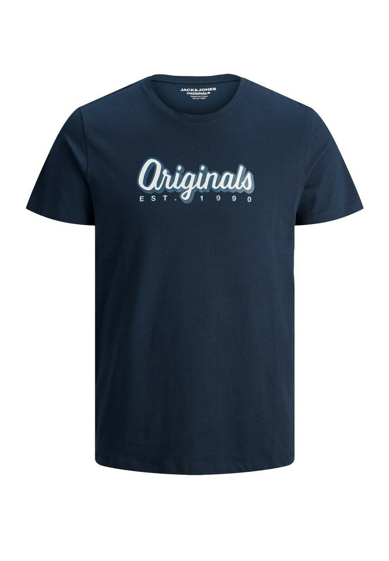 Jack & Jones KLASSISCHES - Camiseta Estampada - Navy Blazer/azul Marino