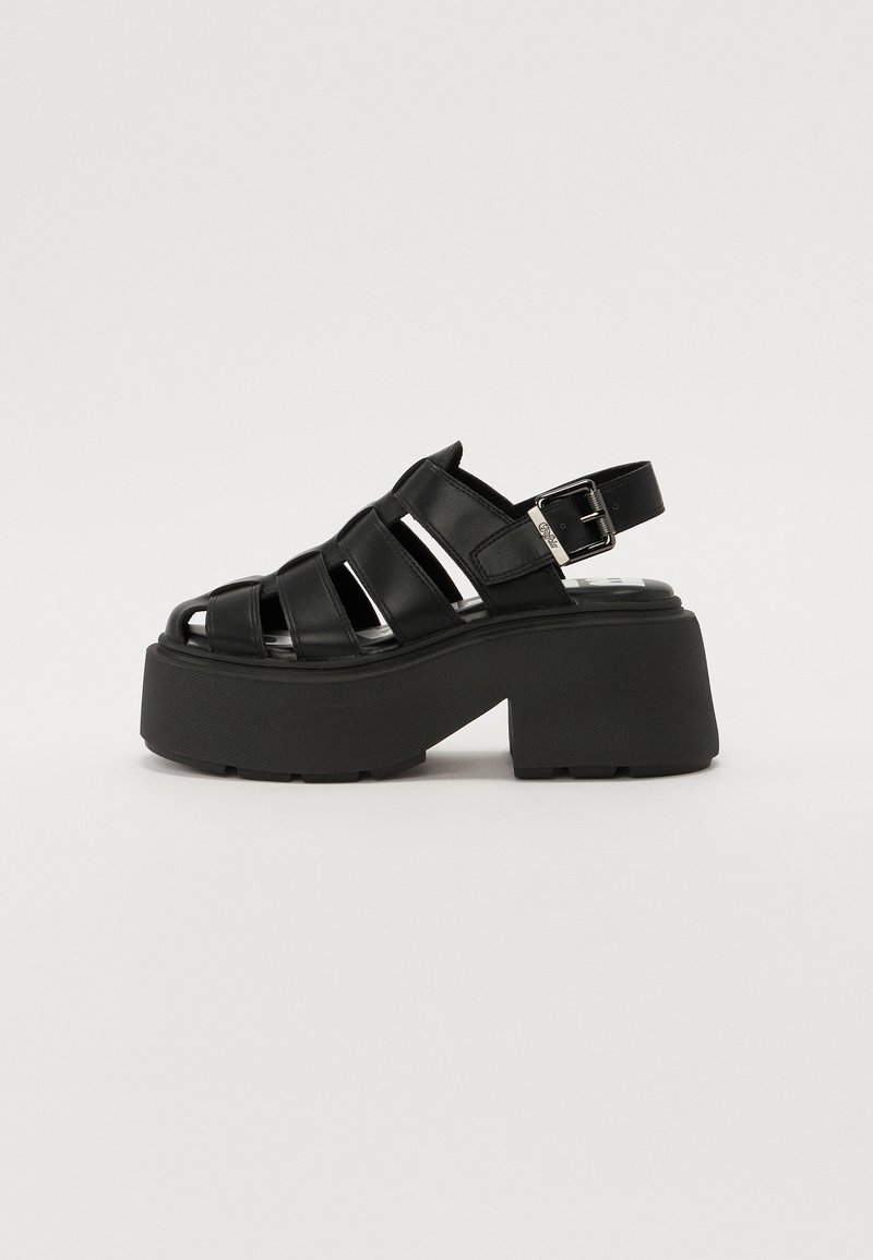 Buffalo - VICIOUS FISHER - Platform sandals - black, Enlarge
