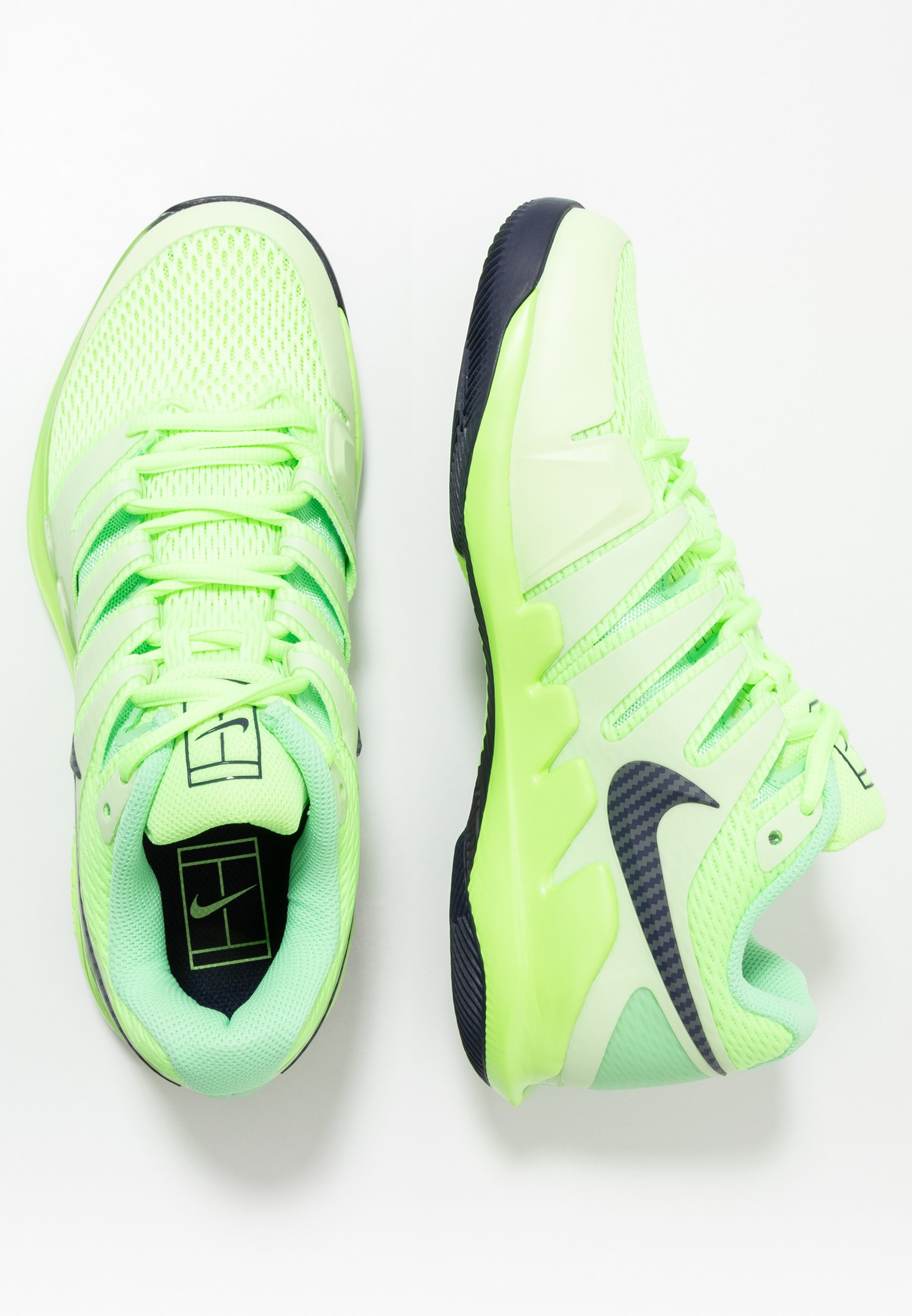 Nike Performance AIR ZOOM VAPOR X - Scarpe da tennis per tutte le superfici  - ghost green/blackened blue/barely volt/verde - Zalando.it