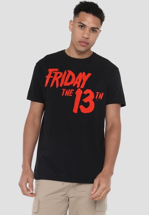 Cotton Soul, FRIDAY THE 13TH/LOGO - Print T-shirt - black