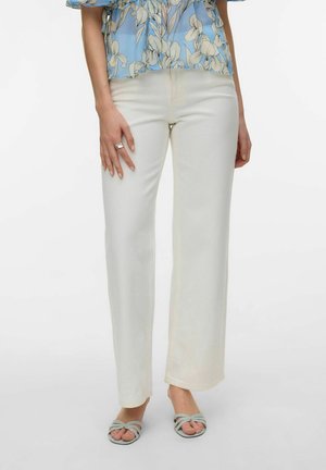 Vero Moda AWRENA - Blugi drepți - ecru