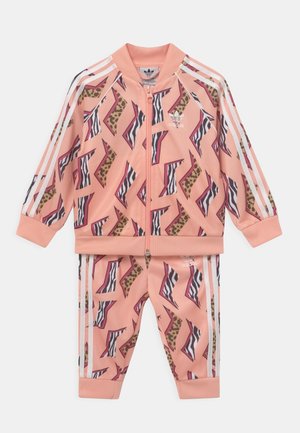 SET UNISEX - Tracksuit - glow pink/multicolor/white