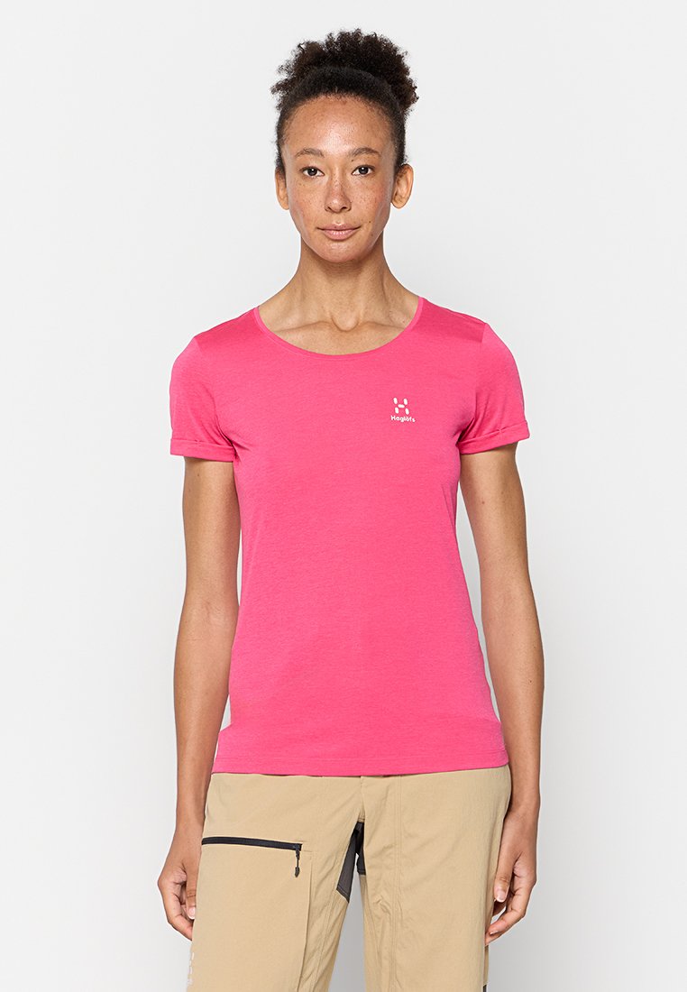 Haglöfs T-shirt basic donkerroze Haglöfs T-shirt basic donkerroze