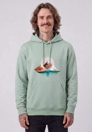 watapparel, SUNRISE & LAKE UNISEX - Kapuzenpullover - aloe