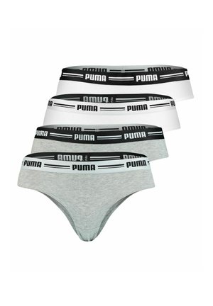 BRAZILIAN SOFT GUMMIBUND LOGO 4ER PACK - Briefs - weiß/grau melange
