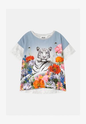 RAEESA - Print T-shirt - light blue