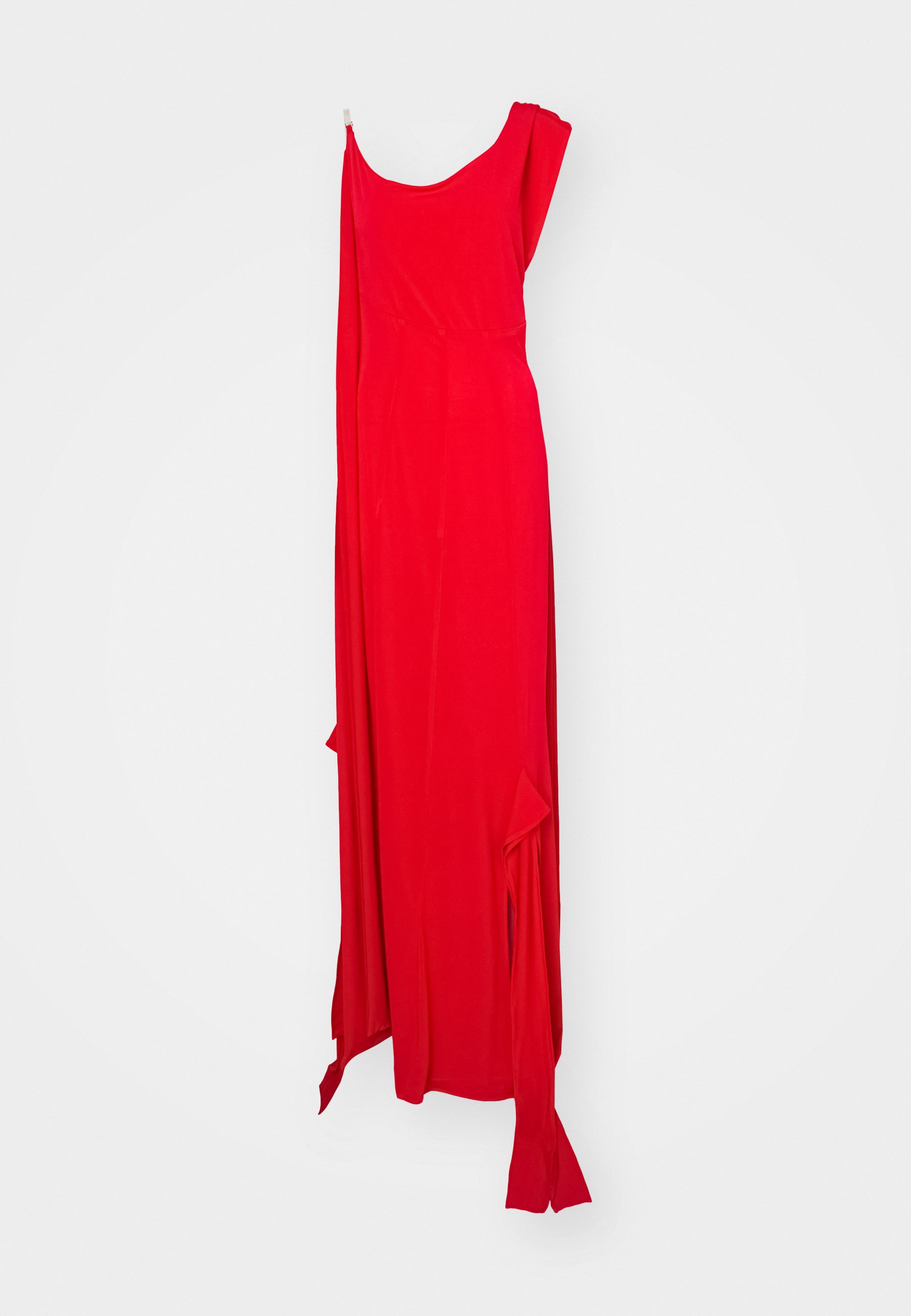 ワンピース Cotton Jersey Asymmetric Dress - red ASYMMETRIC JERSEY MIDI DRESS - RED | COS