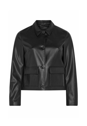 Yours Clothing, PLUS SIZE JACKETS - Giacca in similpelle - black