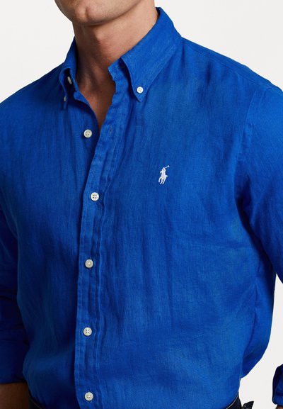 Polo Ralph Lauren SLIM FIT LINEN SHIRT - Skjorta - heritage blue