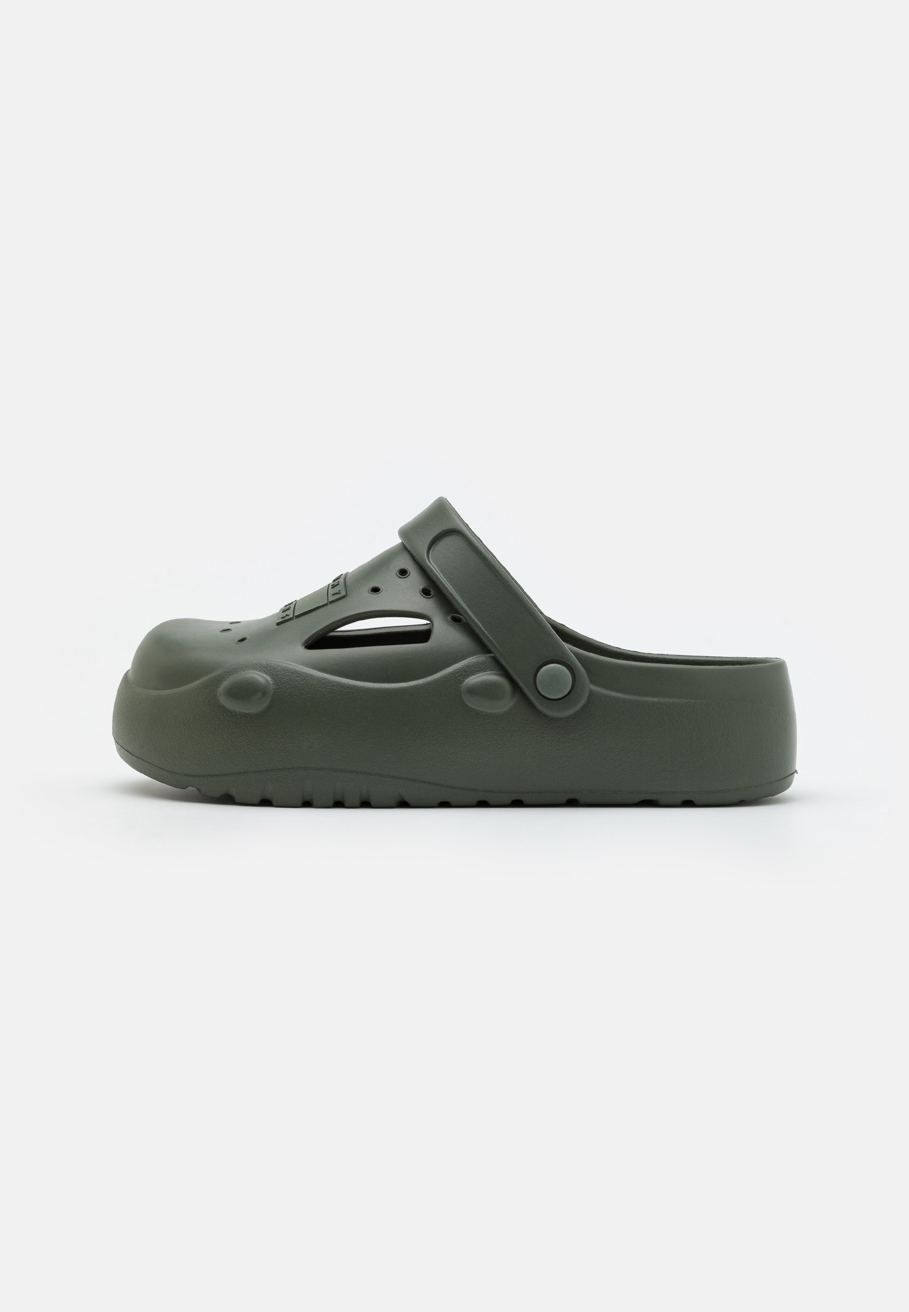 Tommy Jeans FREEDOM MULE WARM LINING - Clogs - pewter green/khaki 