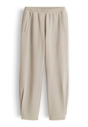 OPUS CITY PANTS IN FINE MELANGE LOOK - Pantaloni - soft oat