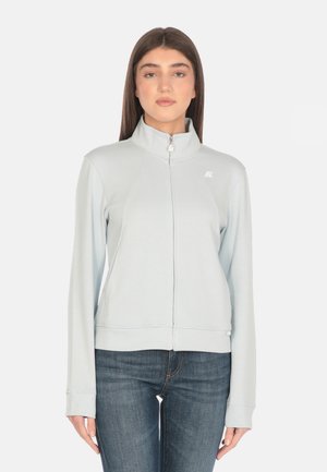 CYRIELLE INTERLOCK - Felpa con zip - light blue