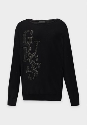 Guess, BAT SLEEVE ESMERALDA LOGO - Sweater - jet black