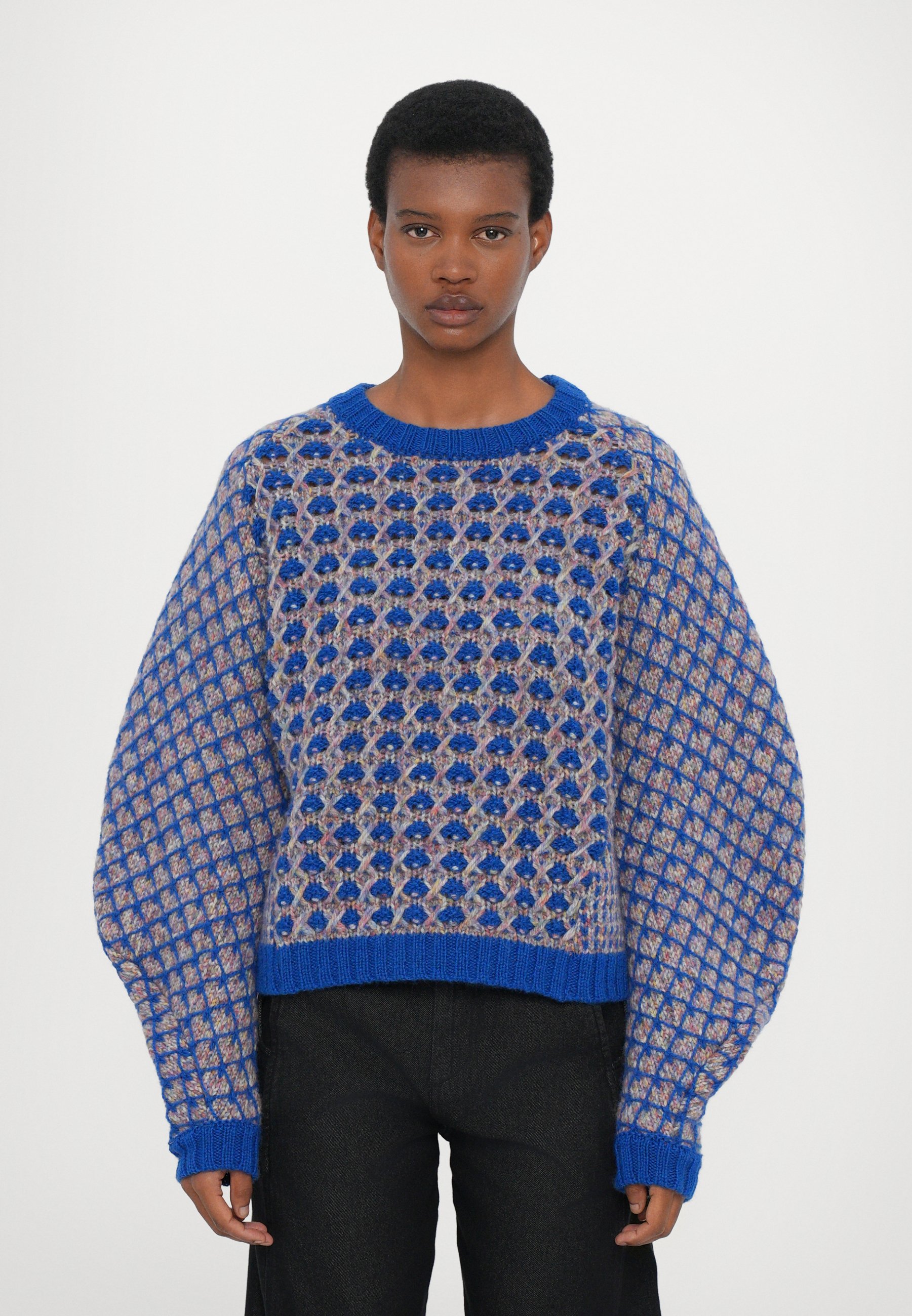 Henrik Vibskov KIMCHI SWEATER - Jumper - blue/brown - Zalando.co.uk