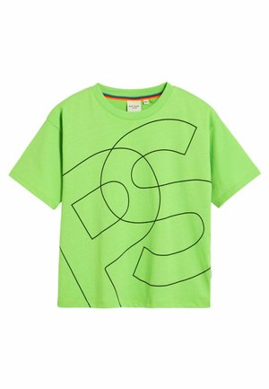 SHORT SLEEVE REGULAR FIT - Apdrukāts T-krekls - green