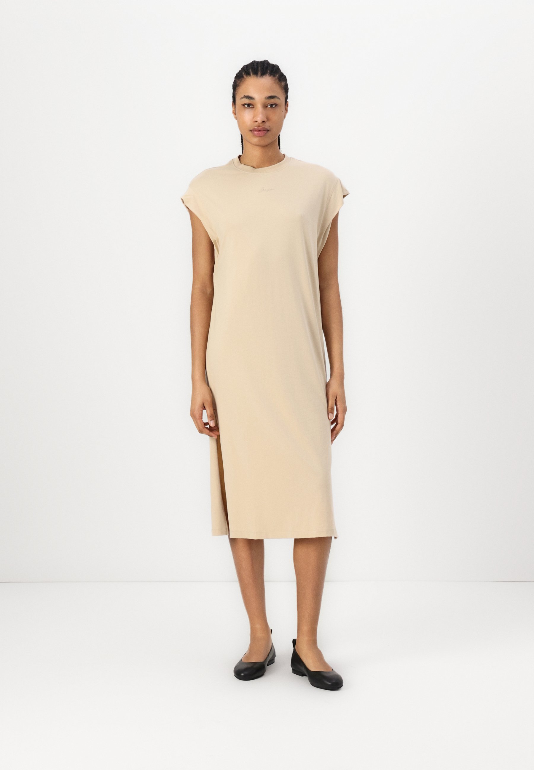 BOSS Jersey dress - open beige/beige - Zalando.ie BOSS Jersey dress - open beige/beige - Zalando.ie