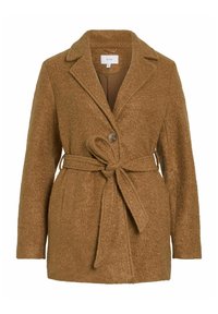 VILA GEKNÖPFTE - Trenchcoat - rubber