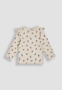 JoJo Maman Bébé 2-PACK CHERRY STRIPE FRILL - REGULAR FIT - Langarmshirt - cream