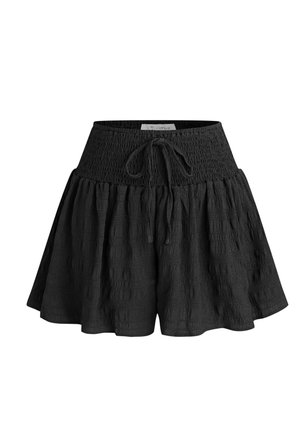 WOVEN SMOCKED WAIST WIDE LEG - Spódnica trapezowa