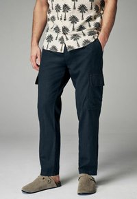 Next ELASTICATED DRAWSTRING  - REGULAR FIT - Cargobukser - charcoal grey