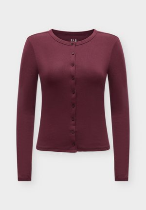 GAP, CARDI - Gilet - noir red 796