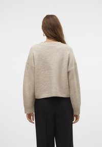 Aware VMGEMMA V-NECK VMA NOOS - Vesta na kopčanje - plaza taupe