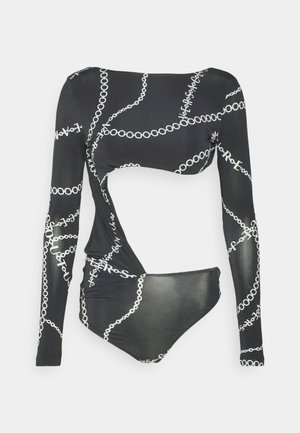 Versace Jeans Couture J.ORGANZINO - Maglietta a manica lunga - black