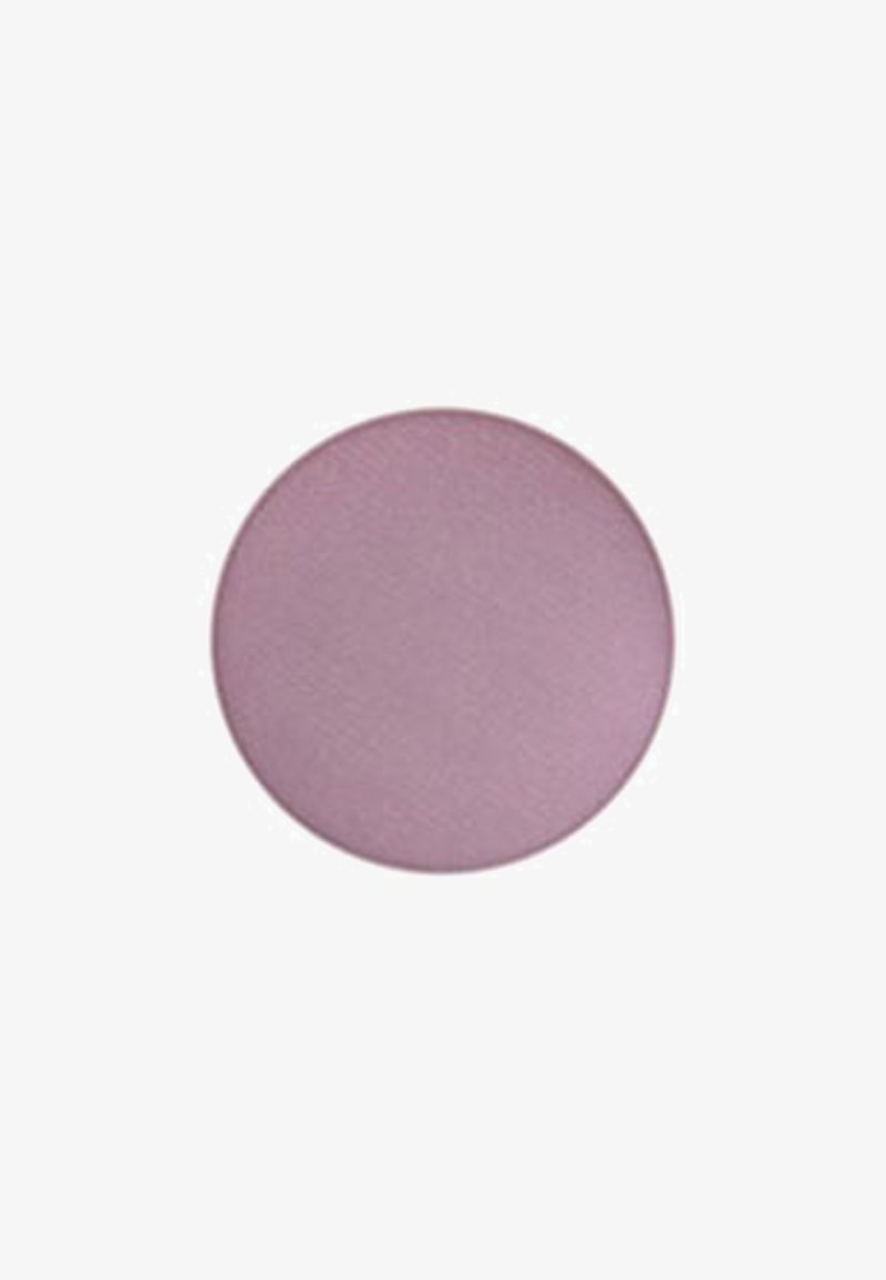 Panneau d'ombre à paupières rond dans une teinte violet doux, texture lisse, avec une finition mate. Design compact adapté pour l'application de maquillage.