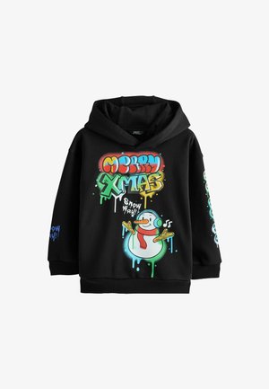 Next, REGULAR FIT - CHRISTMAS - Hættetrøje - black