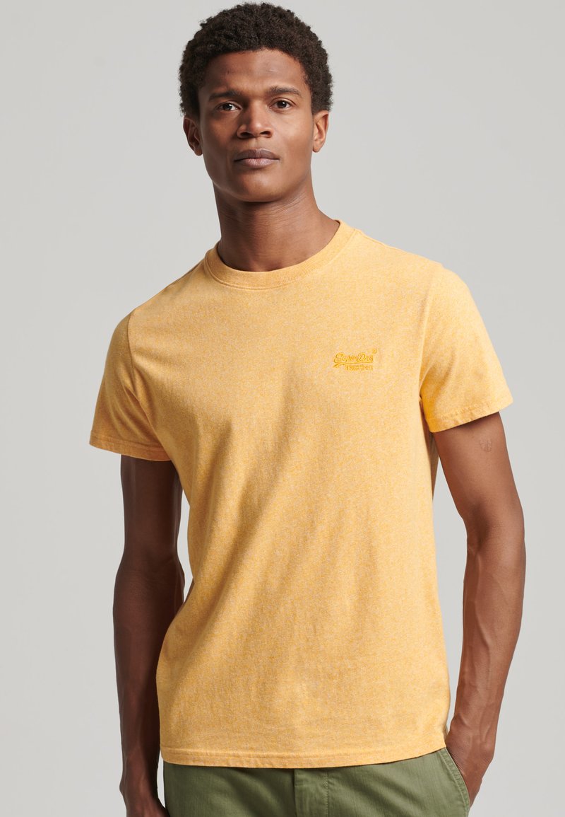 Herren T-Shirts basic | Superdry VINTAGE T-Shirt basic sunshine yellow grit/hellgelb-meliert - HC09371 Herren T-Shirts basic | Superdry VINTAGE T-Shirt basic sunshine yellow grit/hellgelb-meliert - HC09371