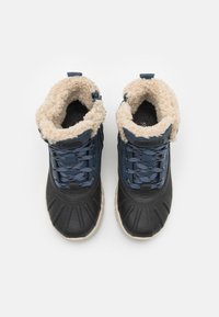 Geox FLEXYPER BOY ABX - Stivaletti stringati - denim/black